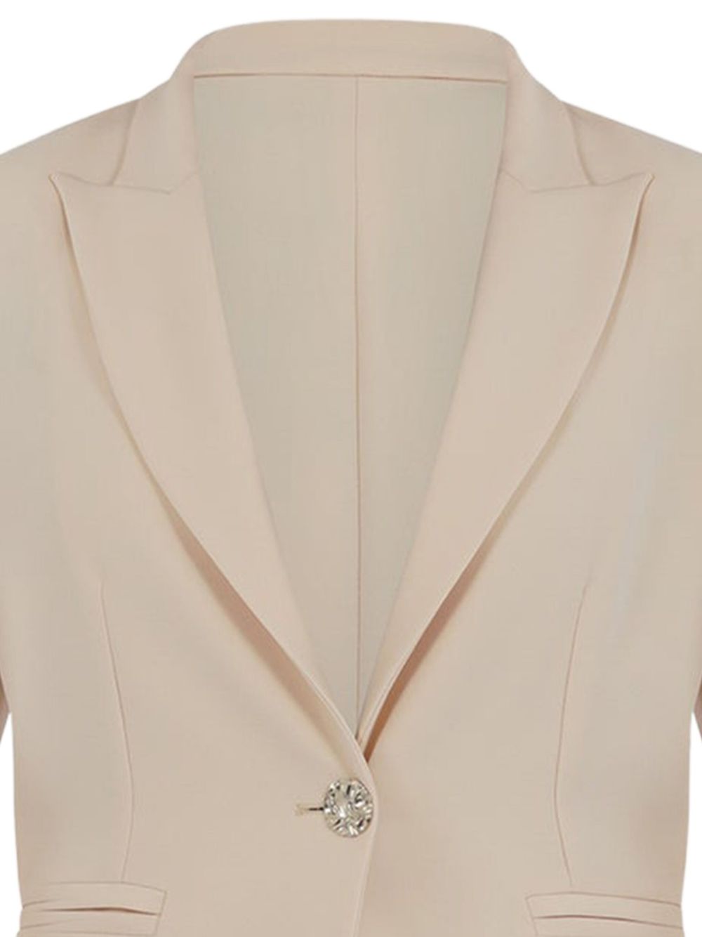 Blazer beige bottone gioiello P24CPGI001 0615 SIMONA CORSELLINI 