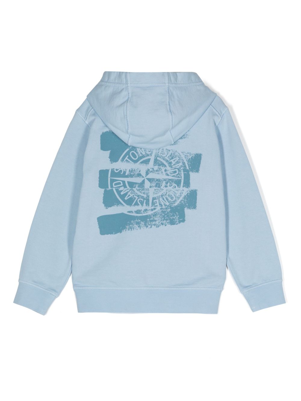 Felpa celeste stampa Compass 801662854 V0040 STONE ISLAND KIDS 