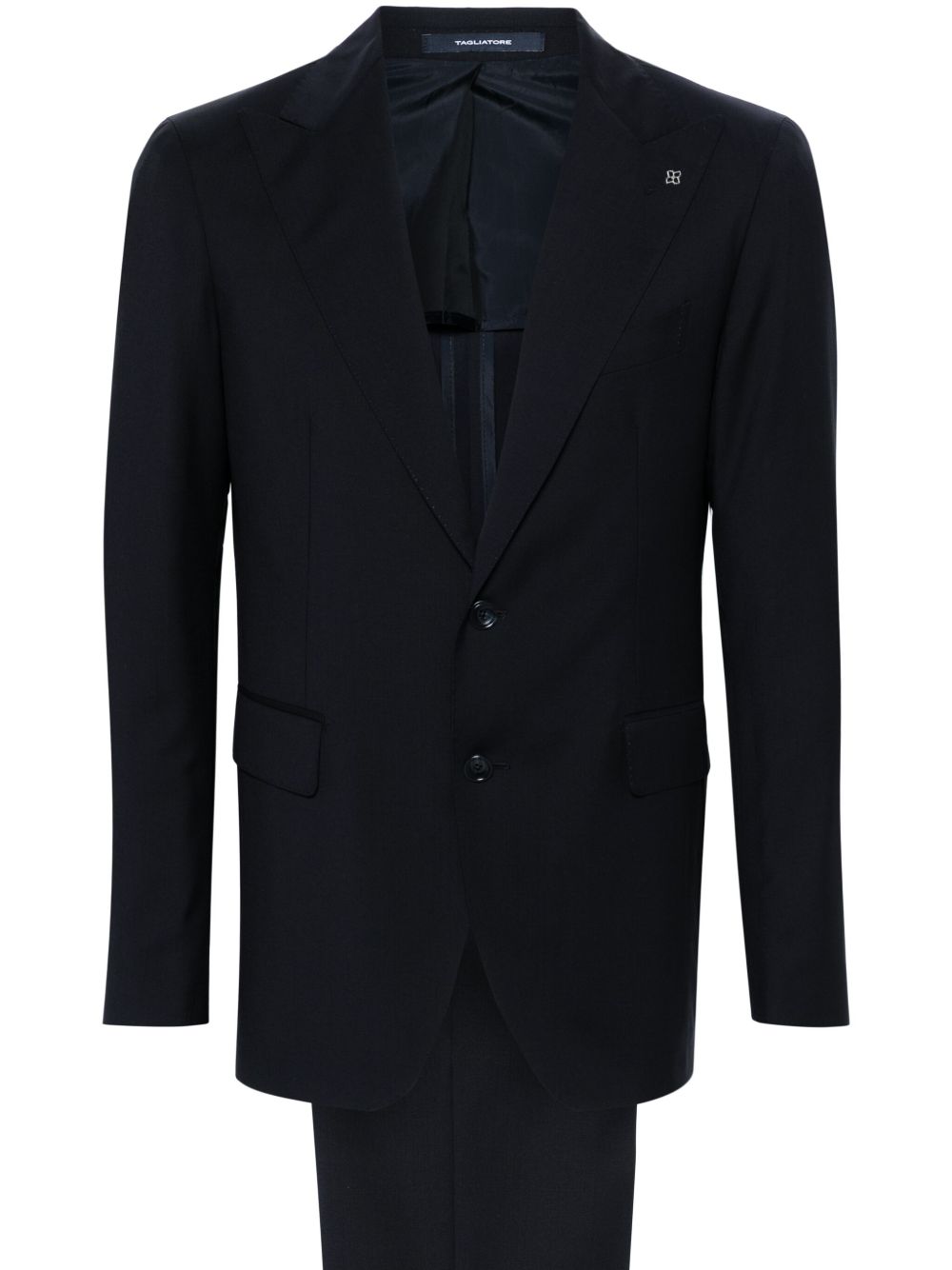 Completo blu notte con dettaglio spilla lana 2SVS26B11PE060004 B5083 TAGLIATORE 