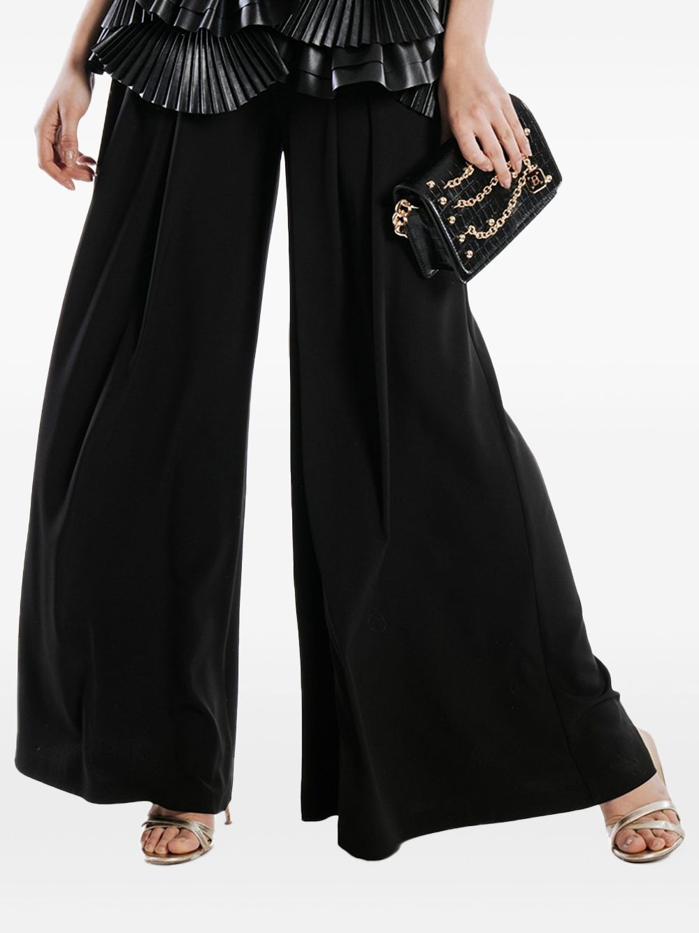 Pantalone entra over nero MF0605 NERO BABYLON COLLECTION 