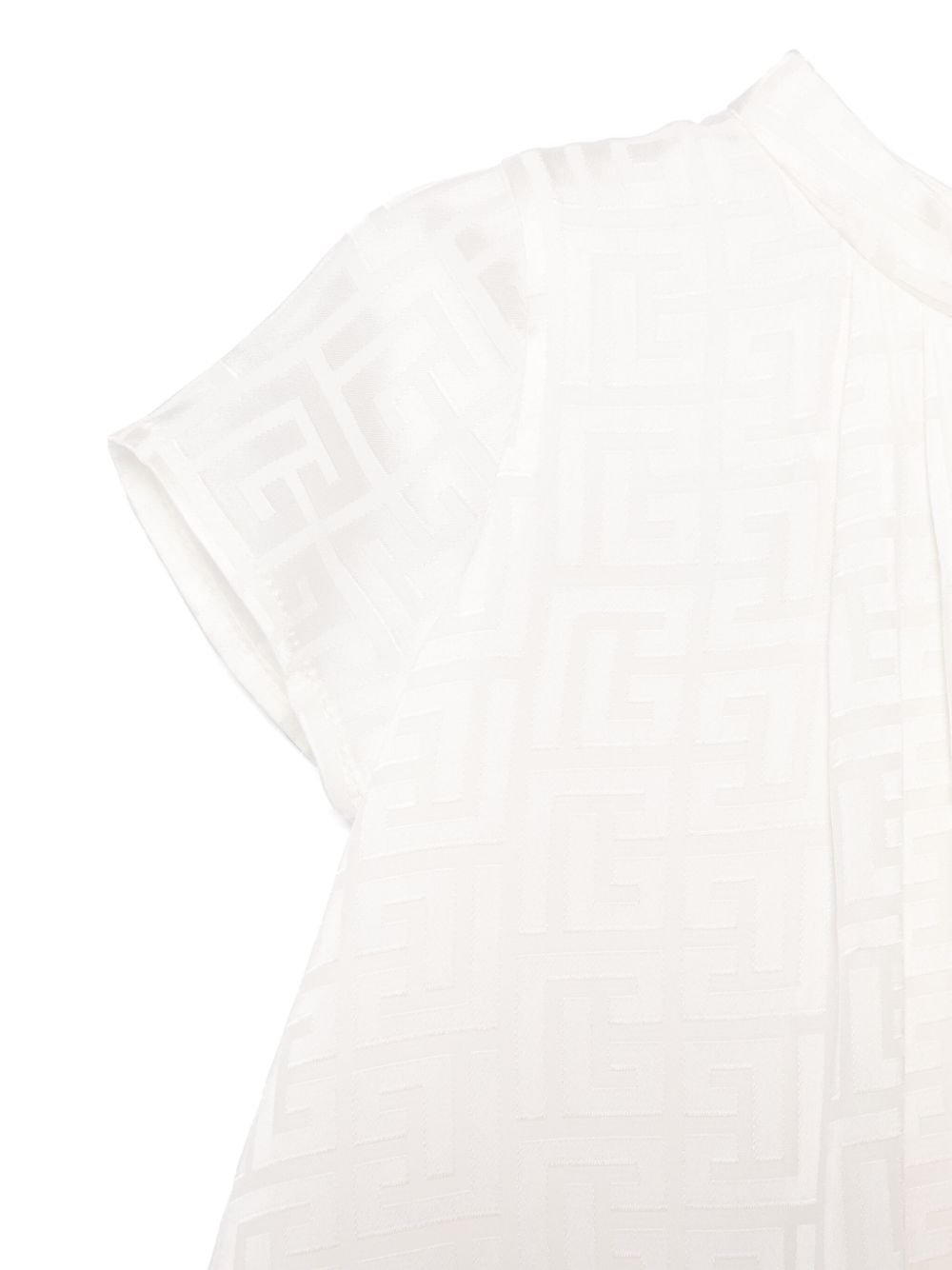 Abito avorio logo monogram all-over BW1141S0192 102 BALMAIN KIDS 