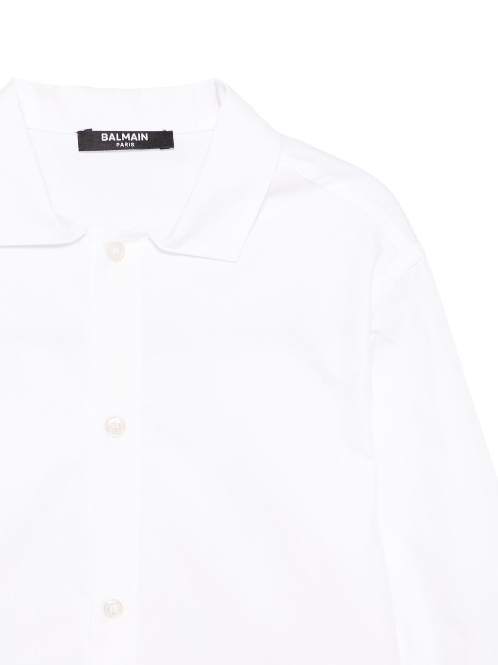Camicia bianca basic BW5P00P0479 100BC BALMAIN KIDS 