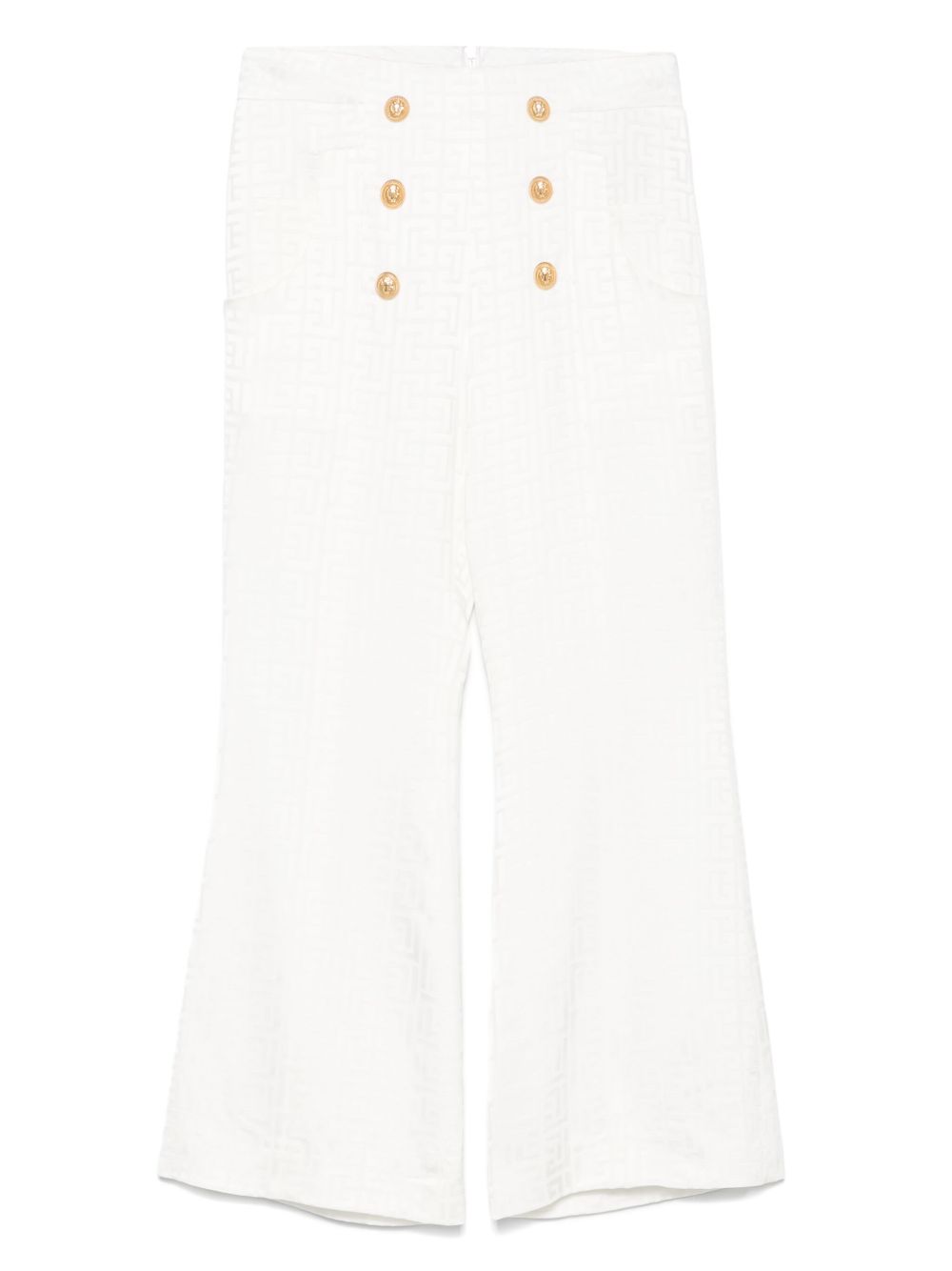 Pantalone avorio logo monogram all-over BW6C90S0192 102OR BALMAIN KIDS 