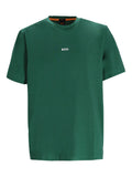 Green mini chest logo T-shirt