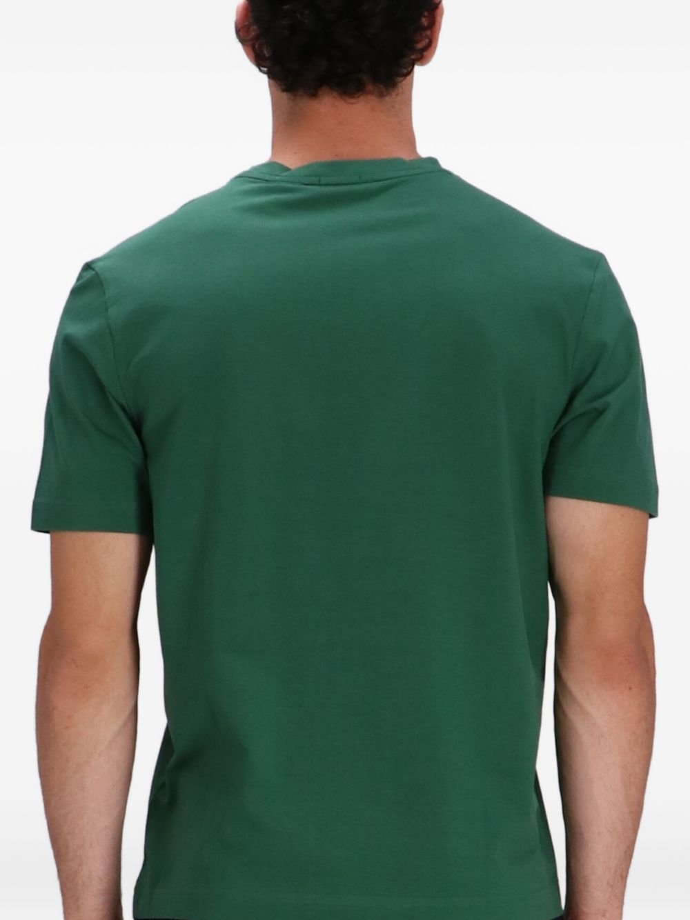 T-shirt verde mini logo petto 50473278 343 BOSS 
