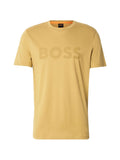 T-shirt thinking senape logo petto