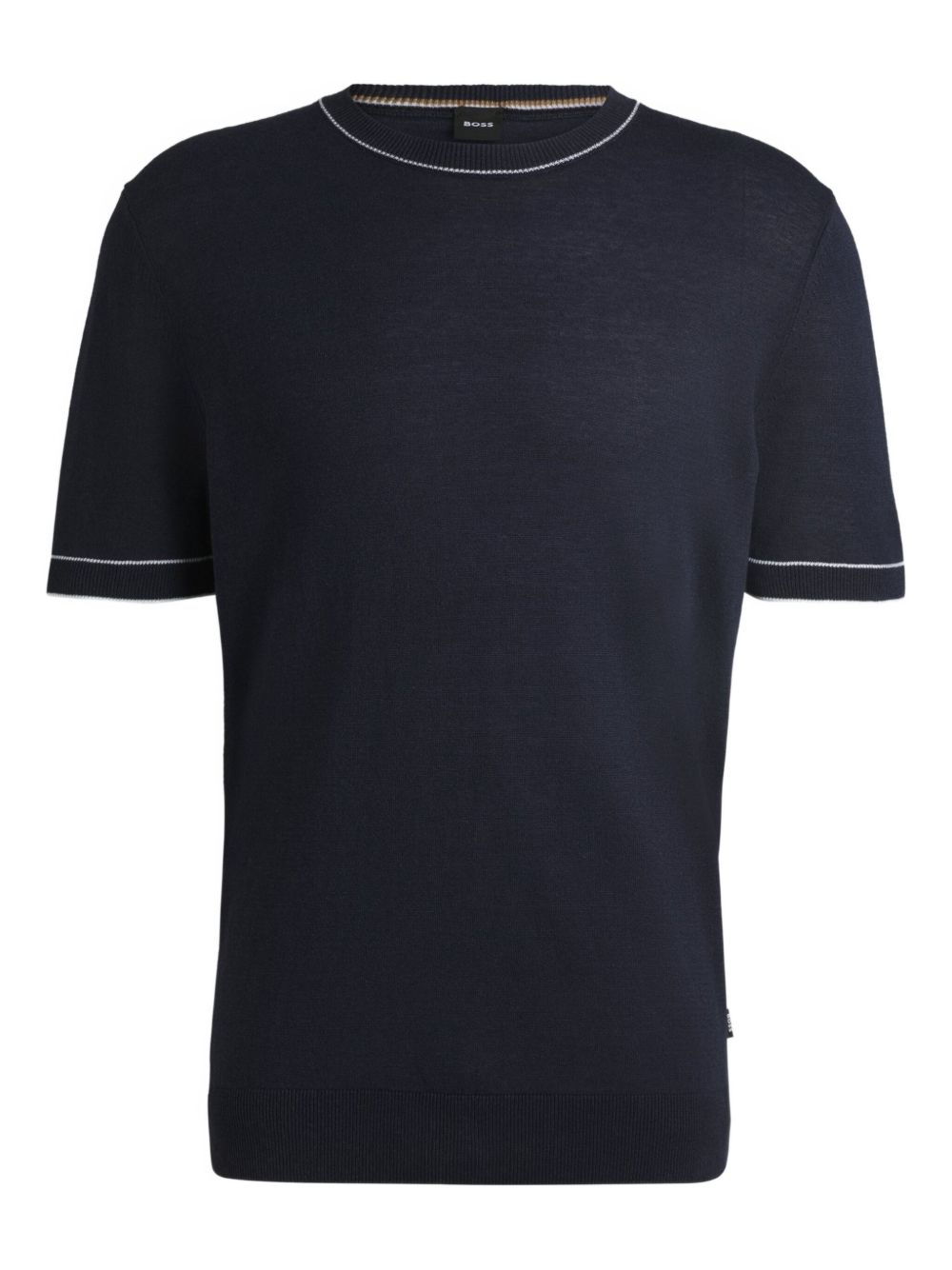 T-shirt in maglia hi-jiovanni blu scuro 50537639 404 BOSS 