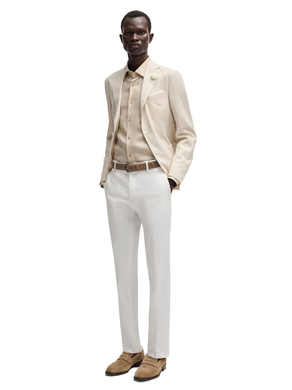 Pantalone c-genius fromale bianco 50539970 100 BOSS 