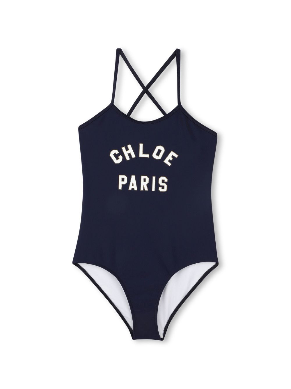 Costume intero logo frontale blu notte C20502 859 CHLOE KIDS 