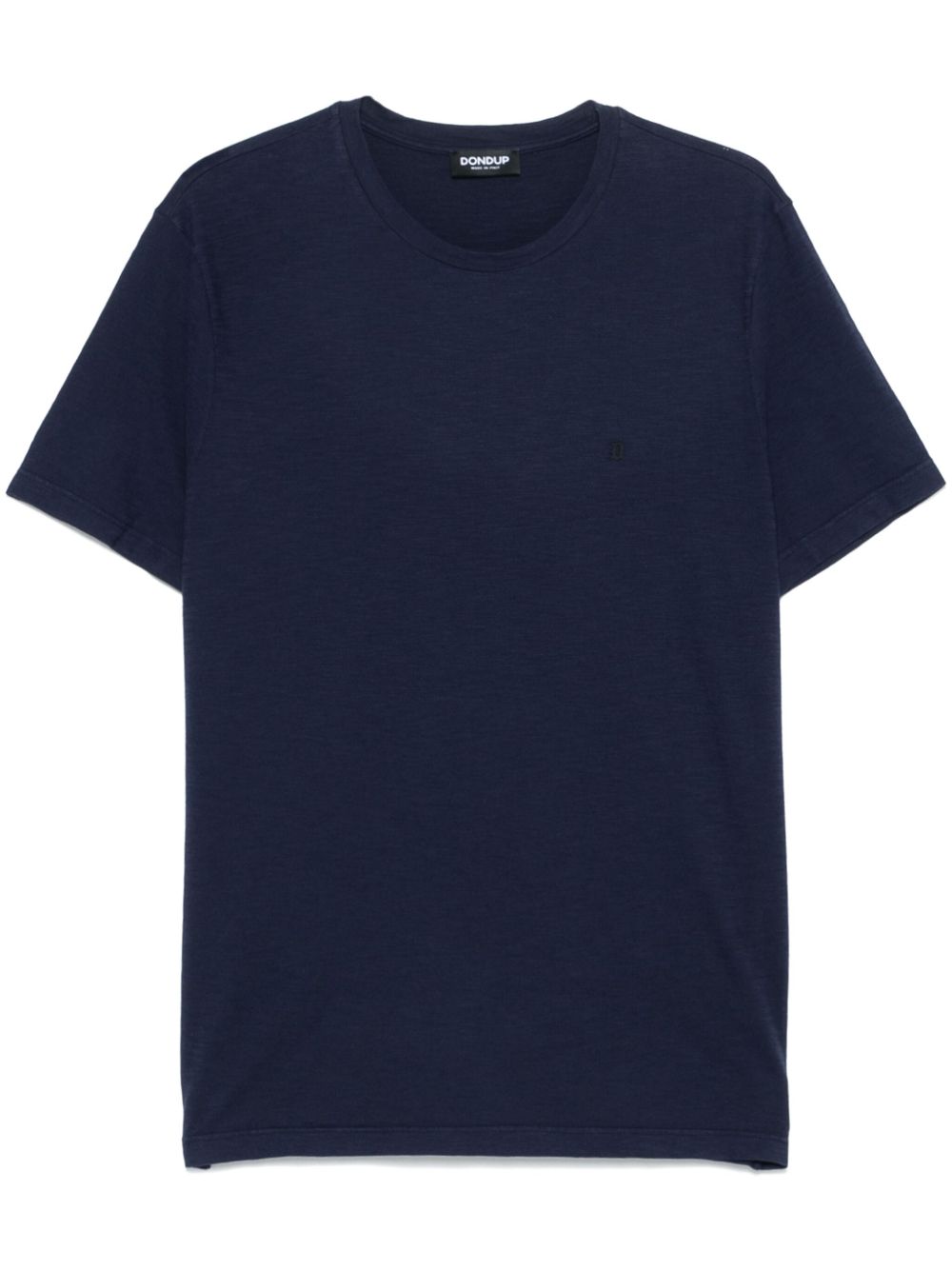 T-shirt blu mini logo ricamo US198JF0195UZL4 890 DONDUP 