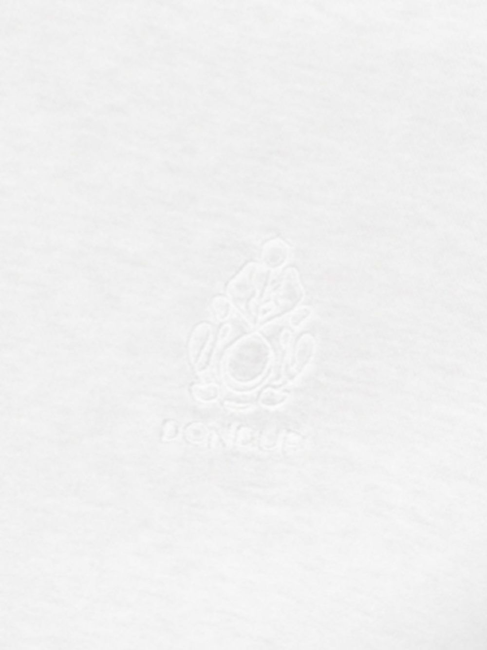 T-shirt bianca mini logo ricamo tono su tono US198JF0271UIT1 000 DONDUP 