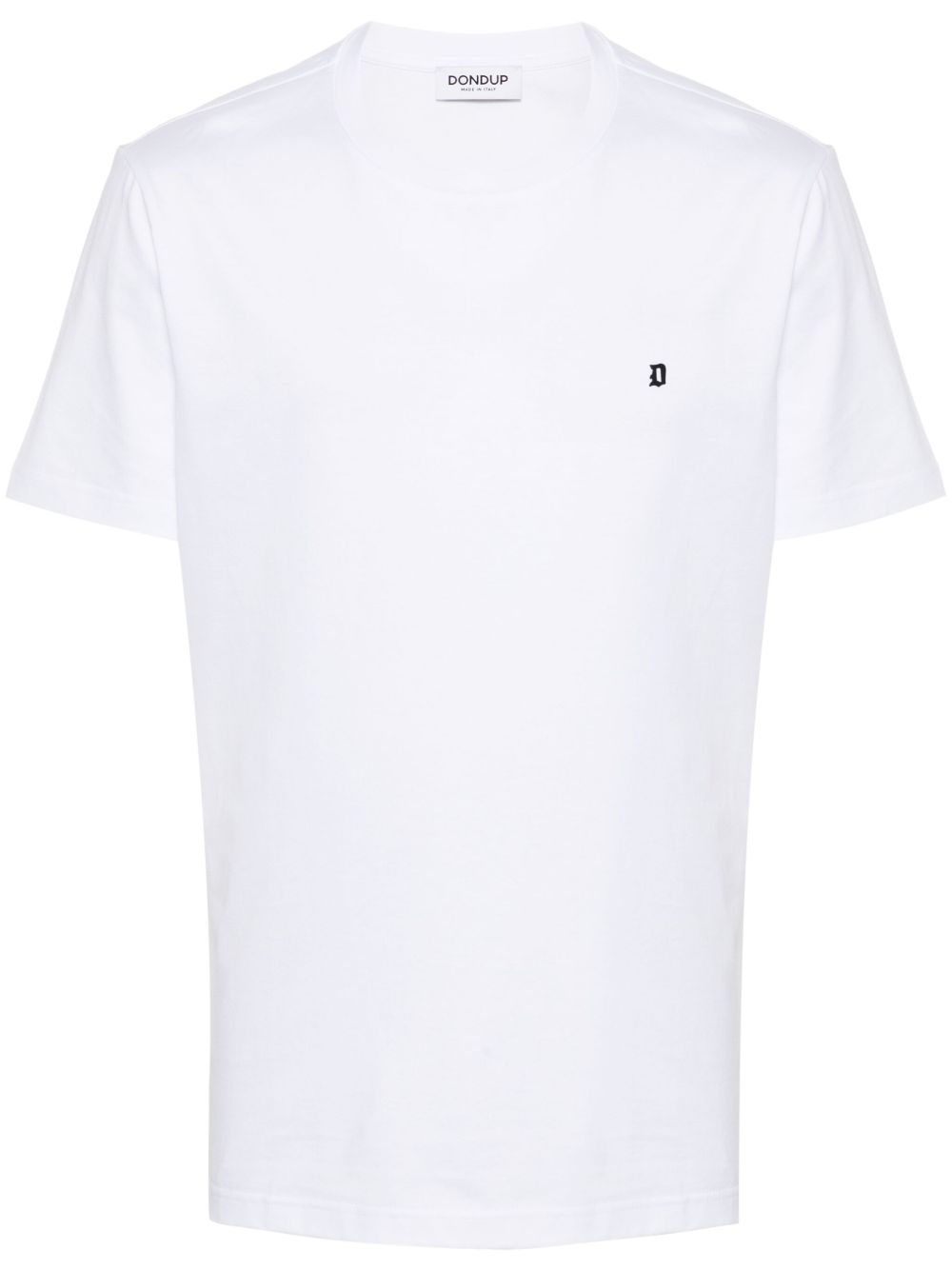 T-shirt bianca logo gommato US198JF0271UZL4 000 DONDUP 