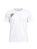 T-shirt con scritta a scalare bianca