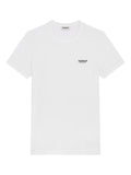 T-shirt bianca mini logo petto