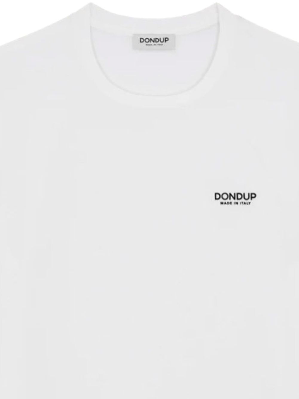 T-shirt bianca mini logo petto US198JF0336UDU6DU 000 DONDUP 