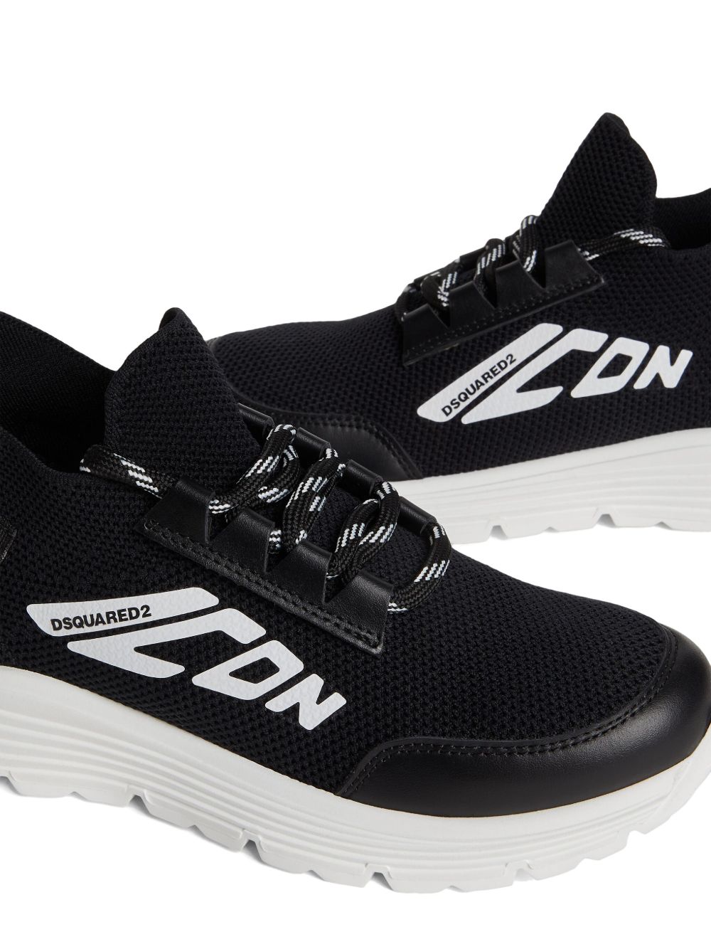 Sneakers nere in rete logo icon 80309 03 DSQUARED KIDS 