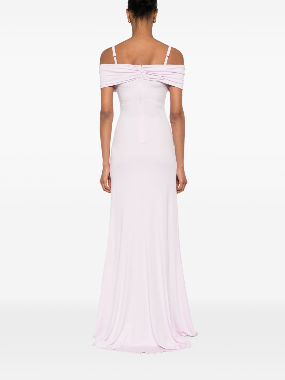 Abito Red Carpet in jersey crêpe con corsetto quarzo ABR0851E2 544 ELISABETTA FRANCHI 