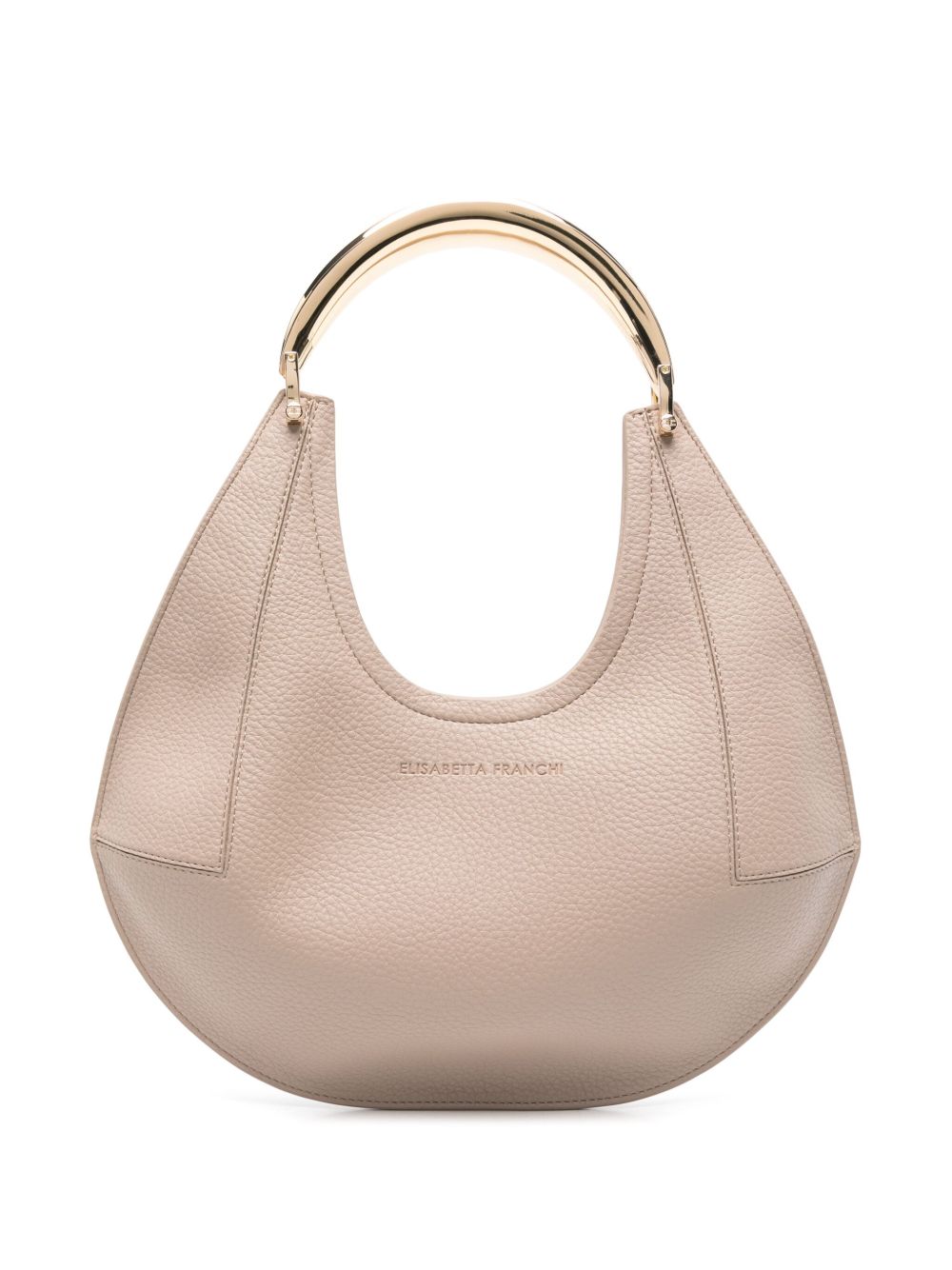 Borsa mezzaluna in pelle bottolata tortora BS86A52E2 DC4 ELISABETTA FRANCHI 