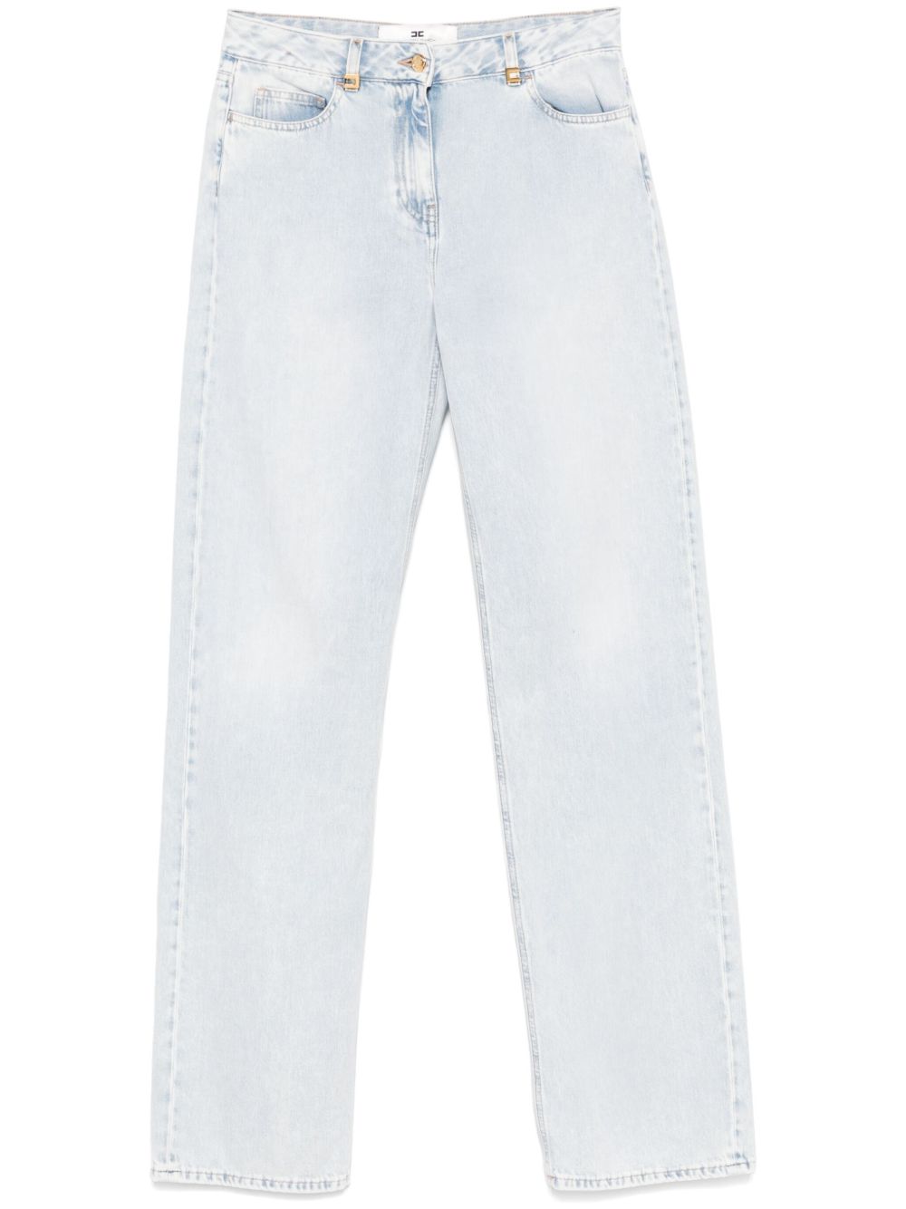 Jeans a palazzo con dettagli logo PJ94I51E2 192 ELISABETTA FRANCHI 