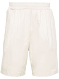 Basic white Bermuda shorts