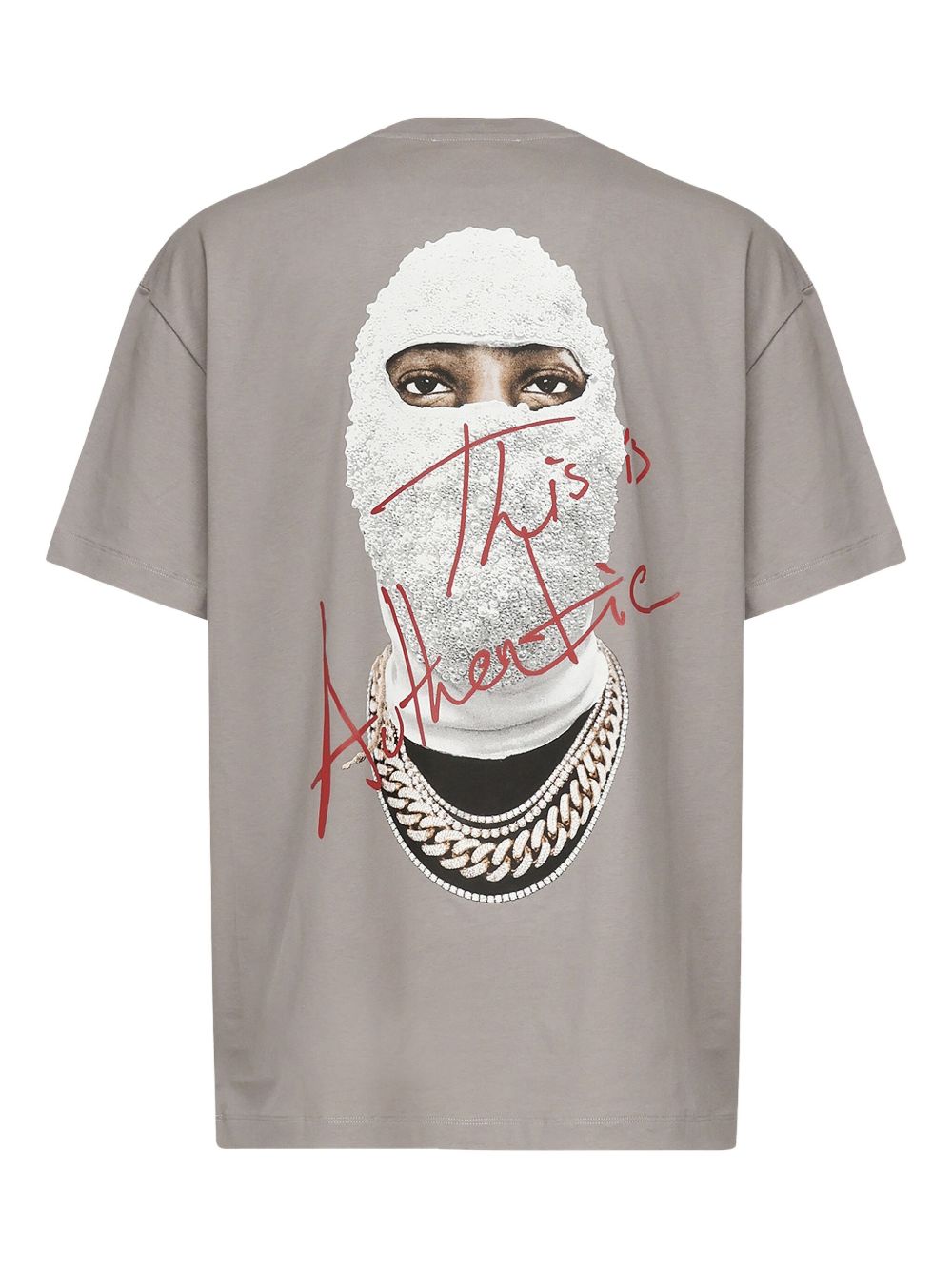 T-shirt grigio mask authentic retro NUS25254 050 IH NOM UH NIT 