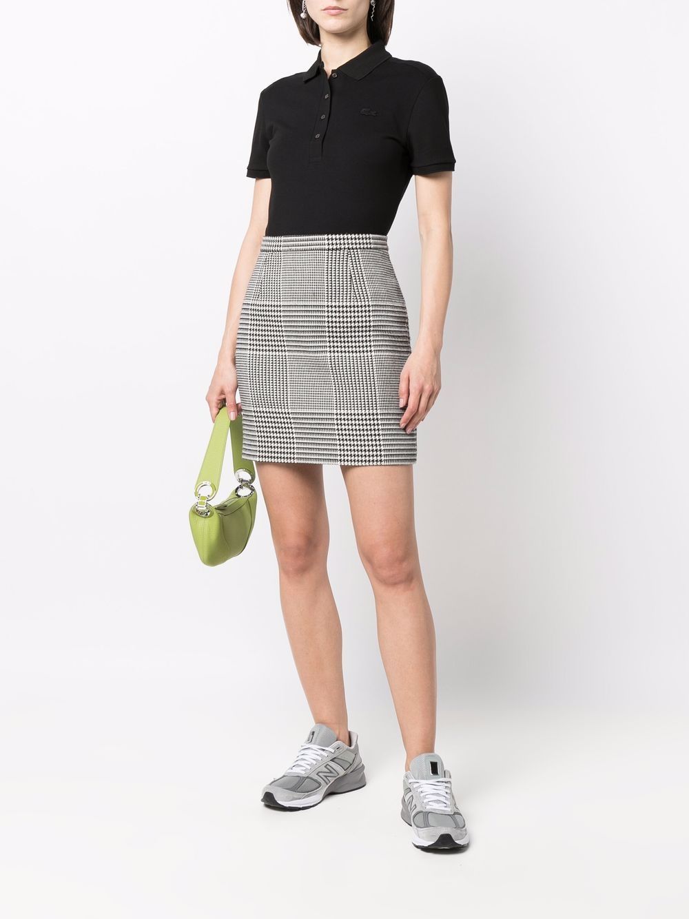 Polo nera logo ricamo tono su tono PF5462 031 LACOSTE 