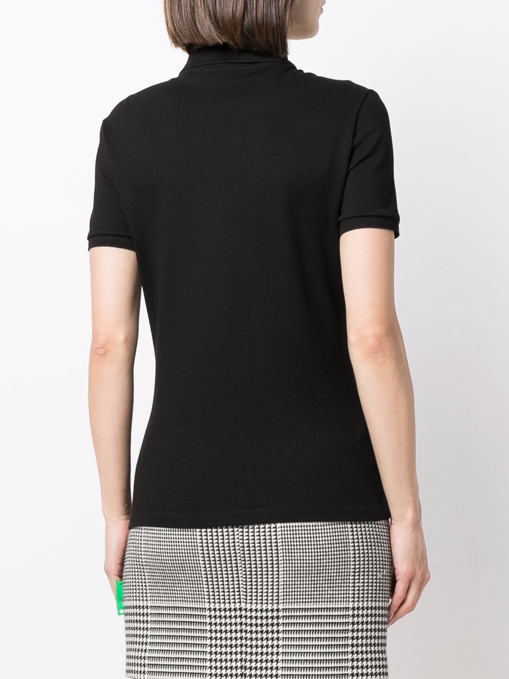Polo nera logo ricamo tono su tono PF5462 031 LACOSTE 
