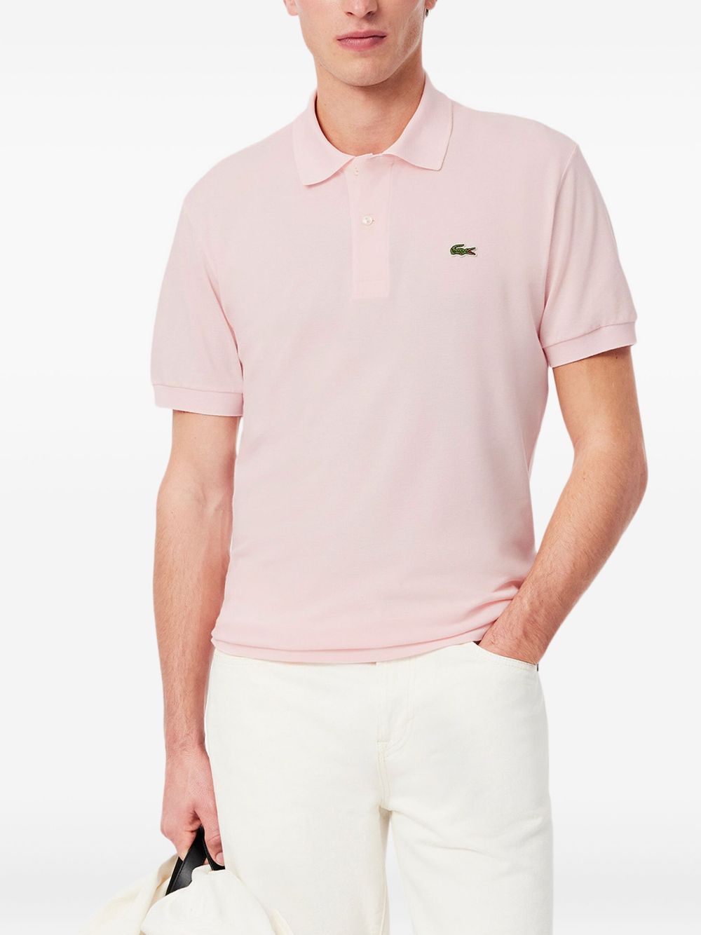 Polo rosa logo ricamo PH9851 T03 LACOSTE 