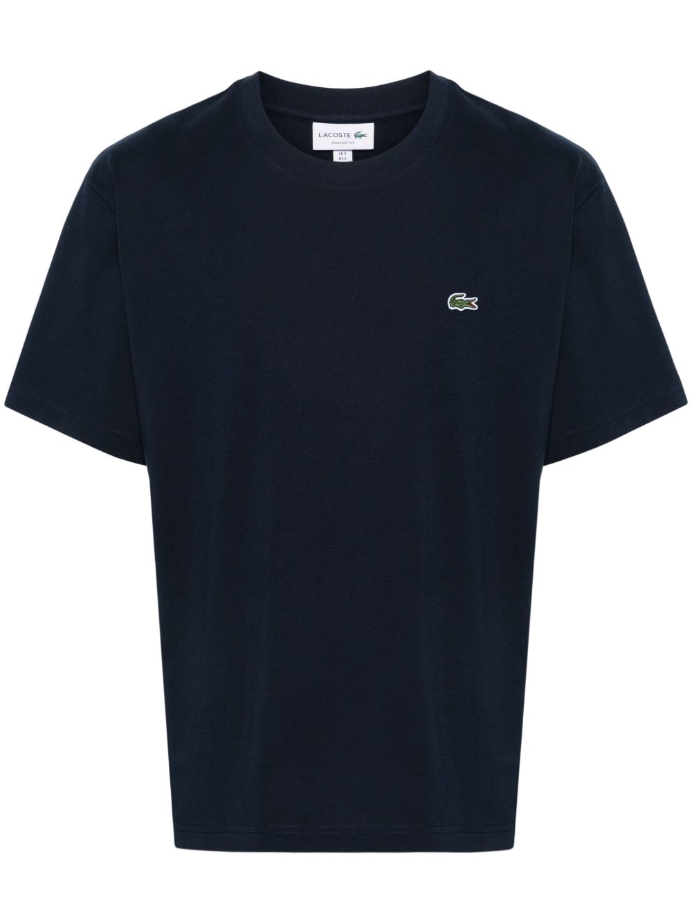 T-shirt blu notte mini logo ricamo TH7318 166 LACOSTE 