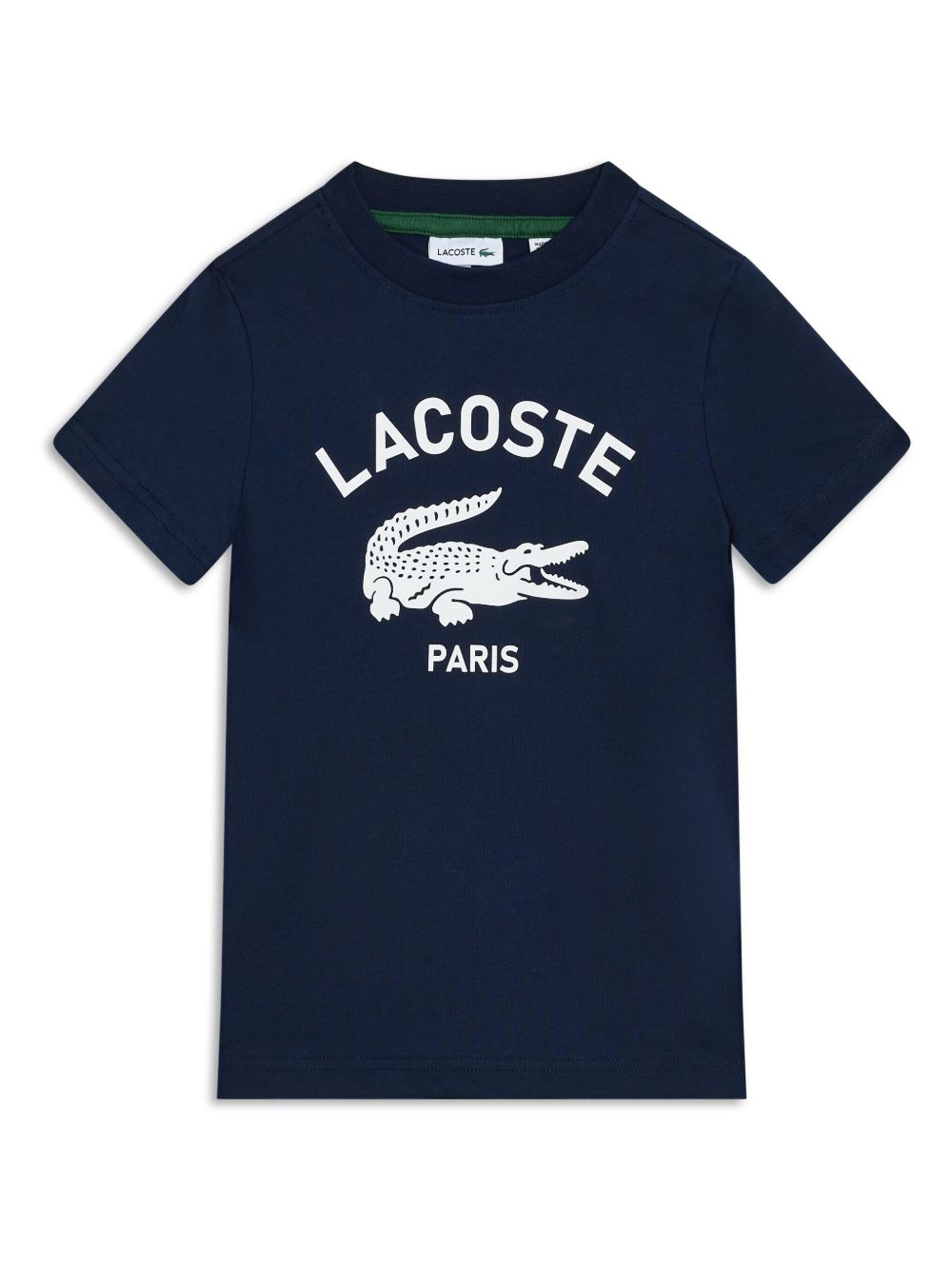 T-shirt blu stampa frontale logo TJ3003 166 LACOSTE KIDS 