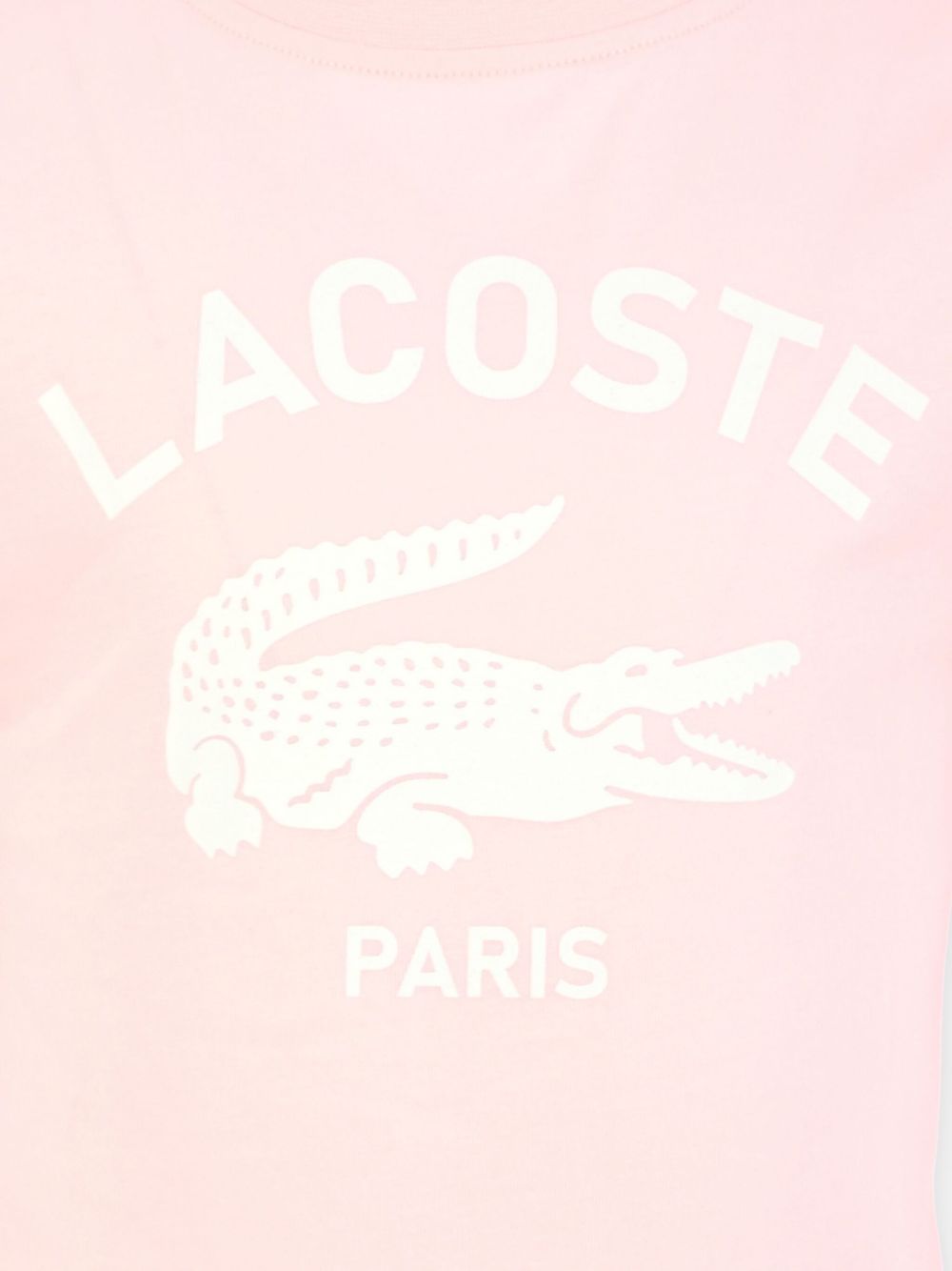 T-shirt rosa con stampa frontale logo TJ3003 T03 LACOSTE KIDS 