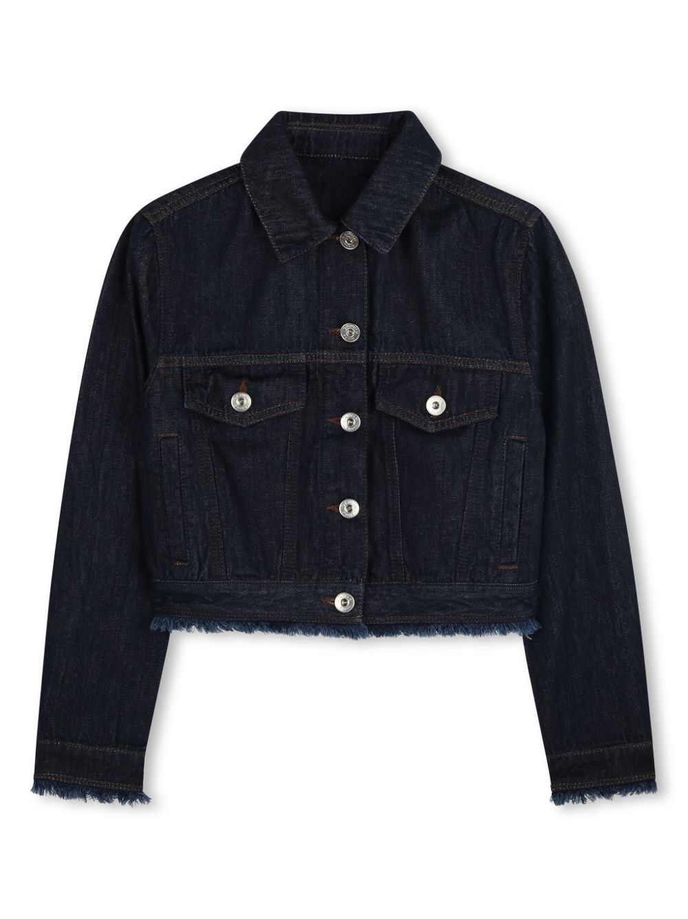 Giubbino denim logo lettering retro N30201 Z09 LANVIN KIDS 