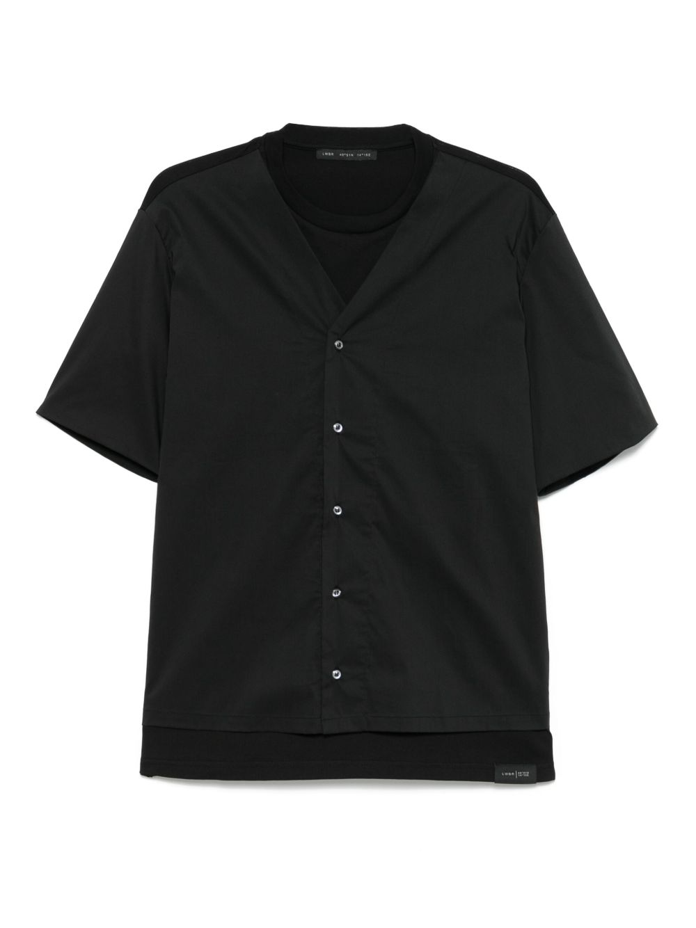 T-shirt + camicia nera b245<BR/> L1TSS256552 D001 LOW BRAND 