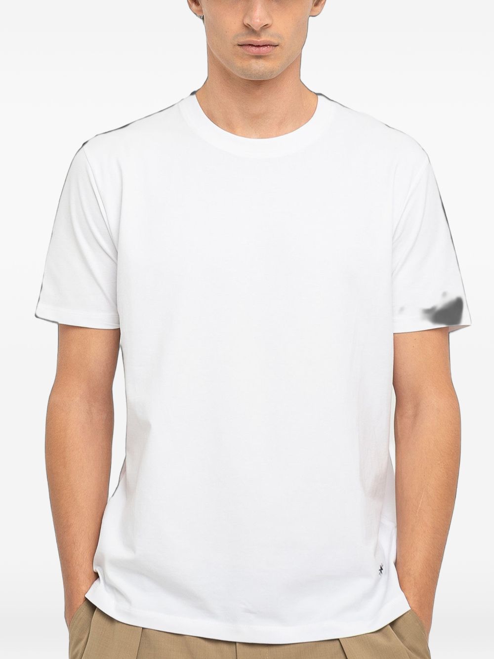 T-shirt basic bianca mini ricamo 3832M568253284 02 MANUEL RITZ 