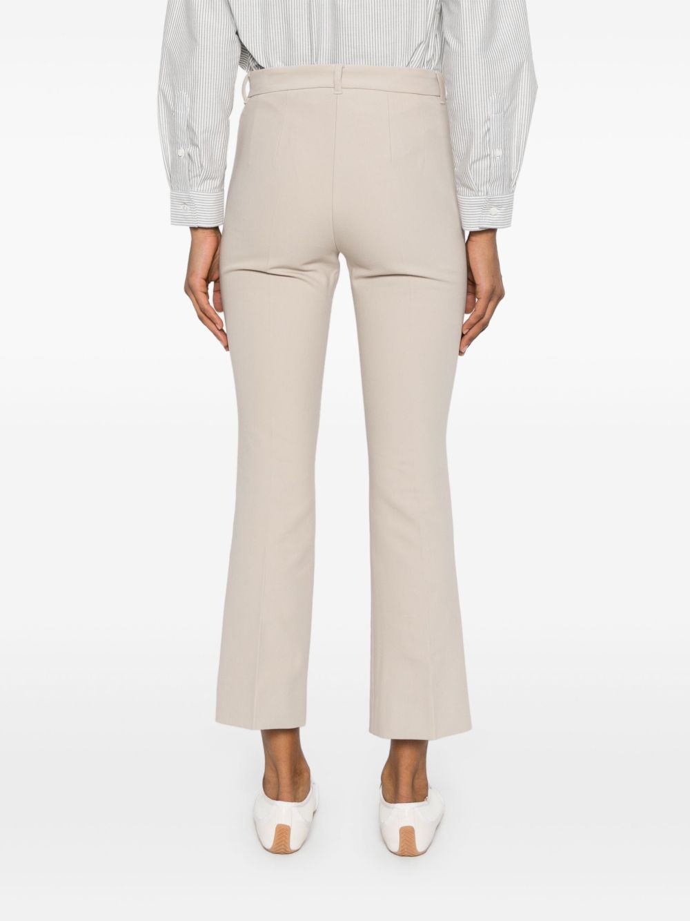 Pantalone Fatina slim in cotone e viscosa stretch ecru 2519131121600 038 MAX MARA 'S 