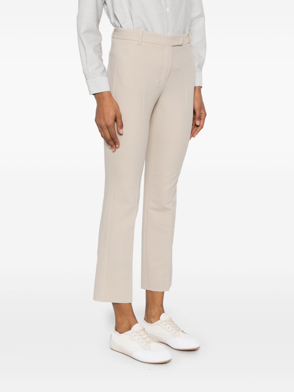 Pantalone Fatina slim in cotone e viscosa stretch ecru 2519131121600 038 MAX MARA 'S 