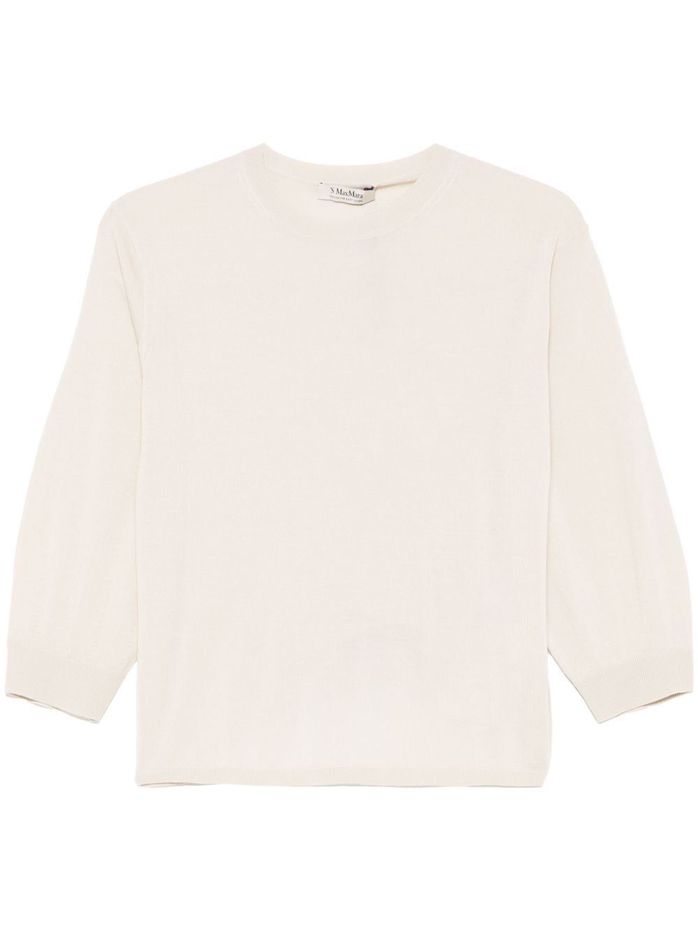 Maglia Amici in filato di lana leggero ecru 2519361091600 001 MAX MARA 'S 
