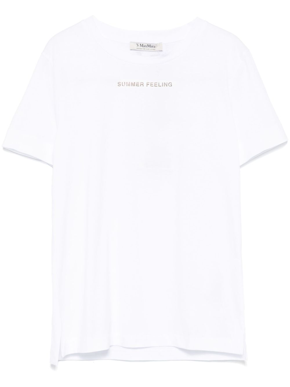 T-shirt bianca summer feeling 2519971033600 001 MAX MARA 'S 