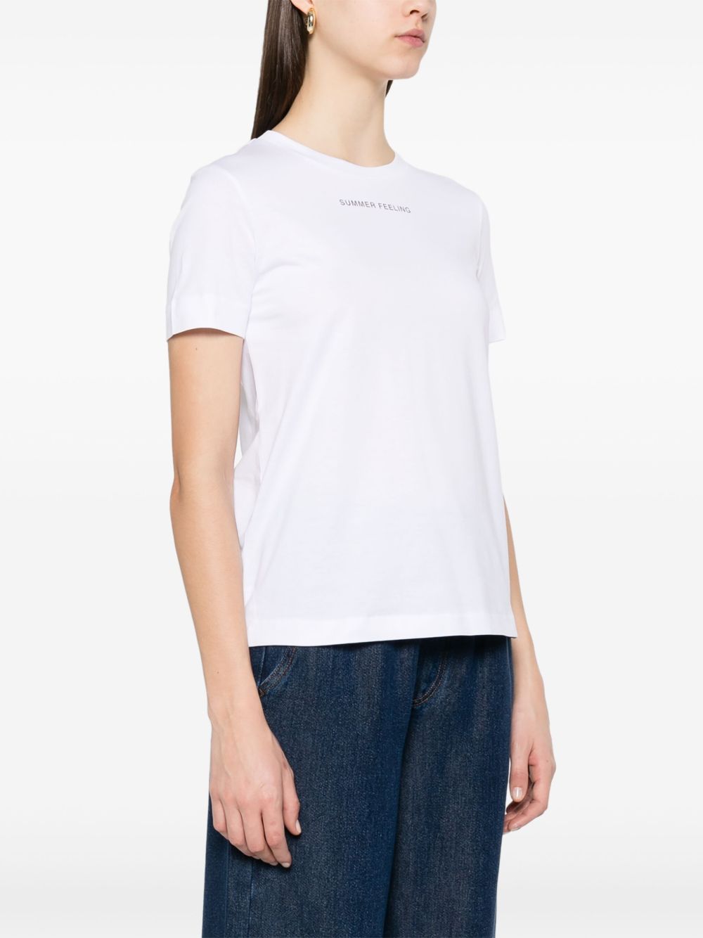 T-shirt bianca summer feeling 2519971033600 001 MAX MARA 'S 