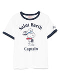 T-shirt bianca snoopy captain