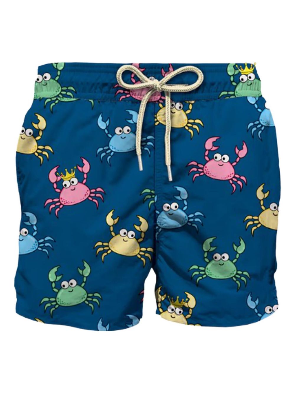 Costume jean blu con granchi multicolor all-over JEA0004 03067H MC2 SAINT BARTH KIDS 