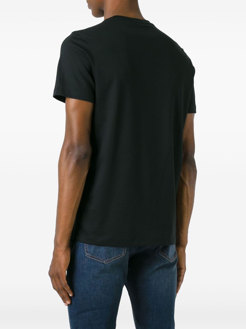 T-shirt nera mini logo  petto CB95FJ2C93 001 MICHAEL KORS 