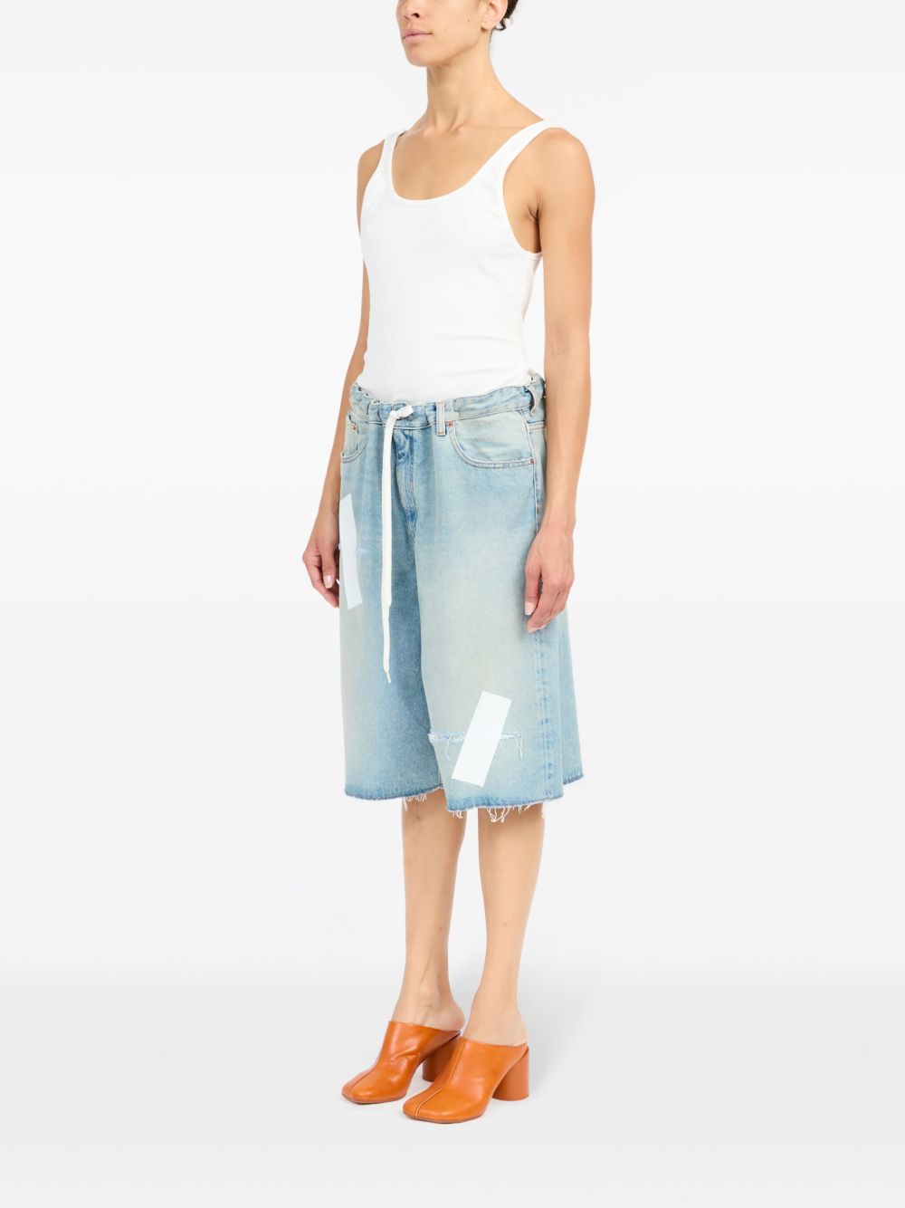 Bermuda denim con strappi S52MU0126M30019 964 MM6 MAISON MARGIELA 