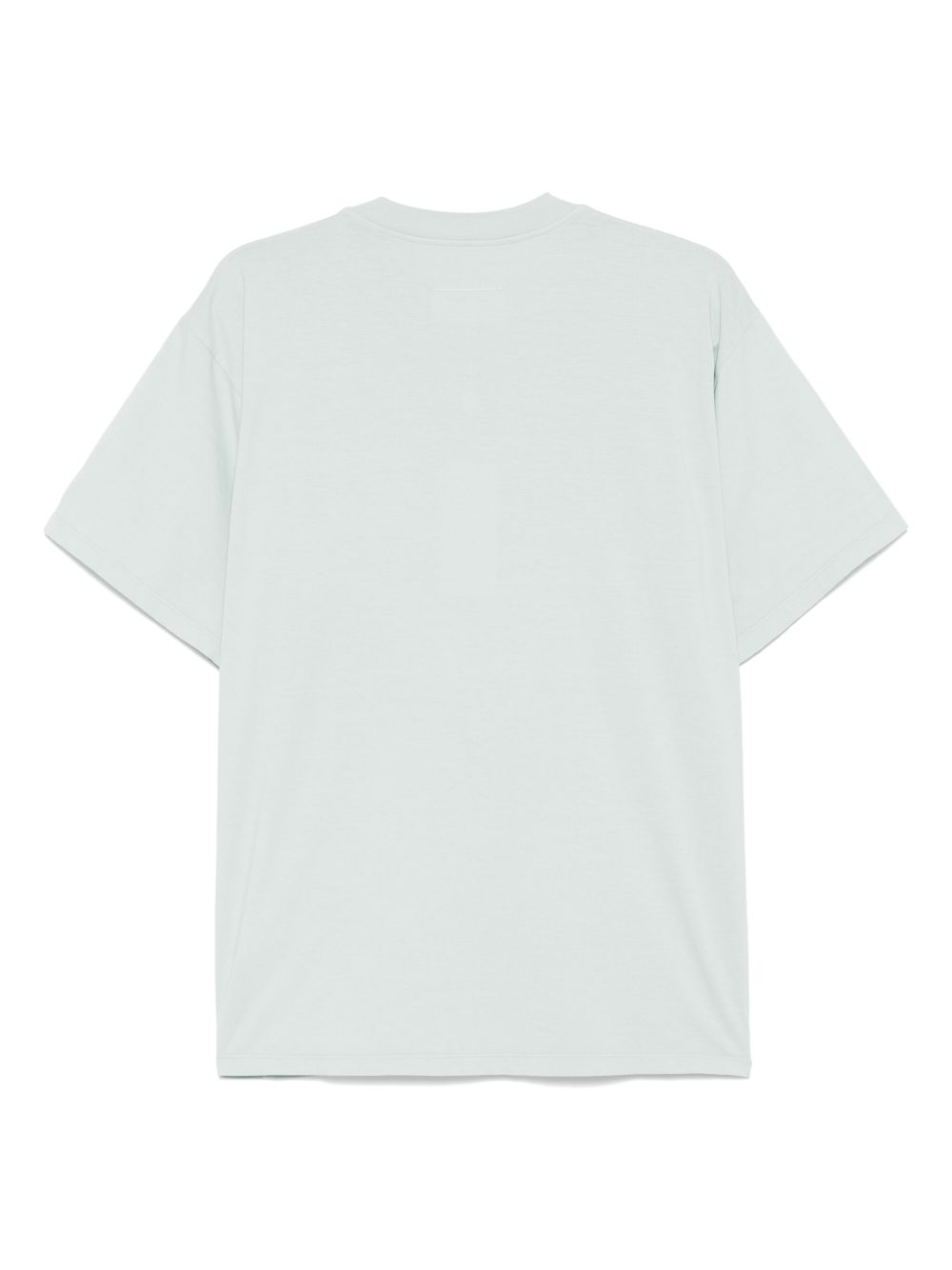 T-shirt verde acqua logo numerico S62GD0202M20115 856 MM6 MAISON MARGIELA 