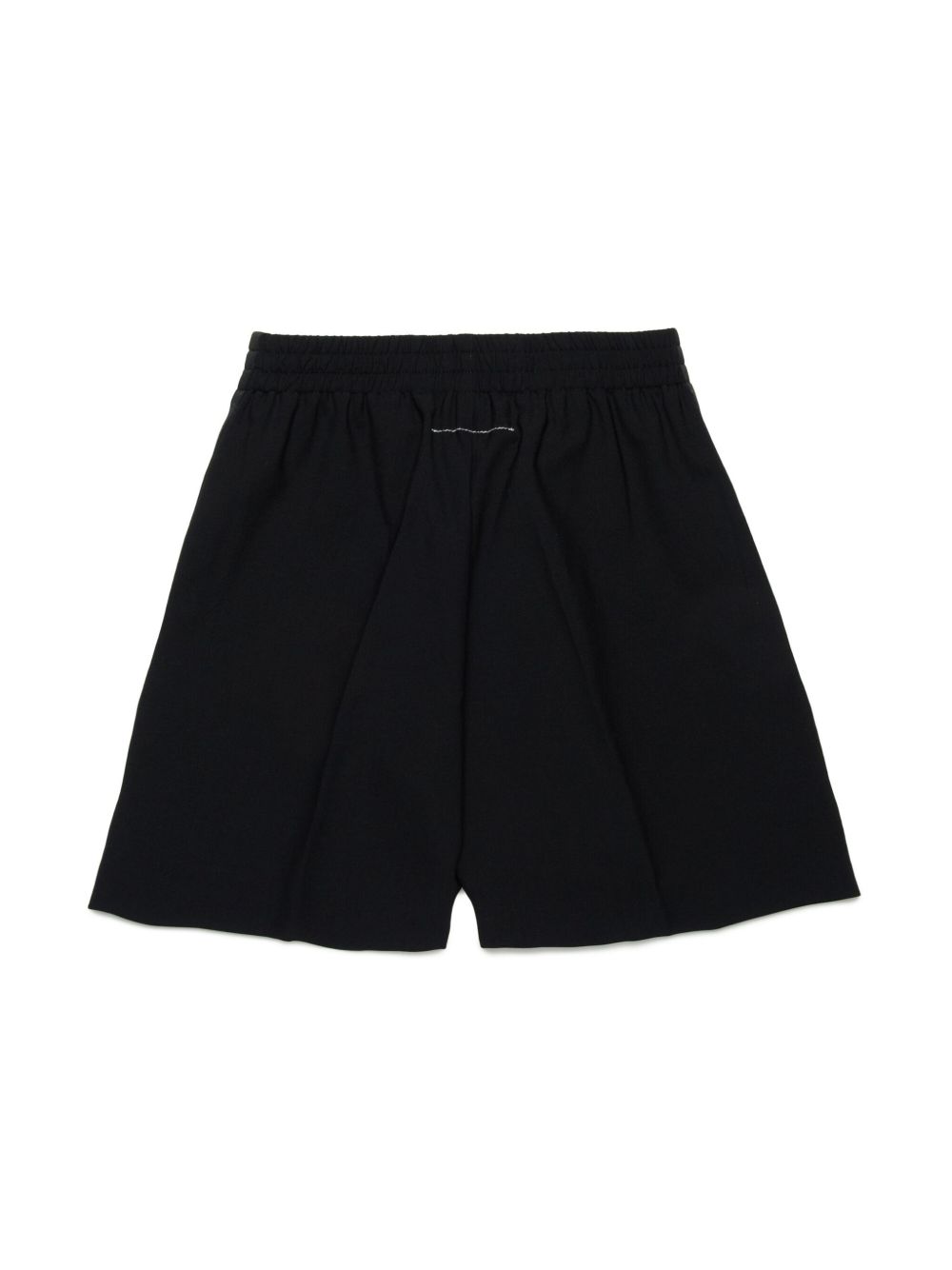 Bermuda nero con bade laterali M60747MM05G M6900 MM6 MAISON MARGIELA KIDS 