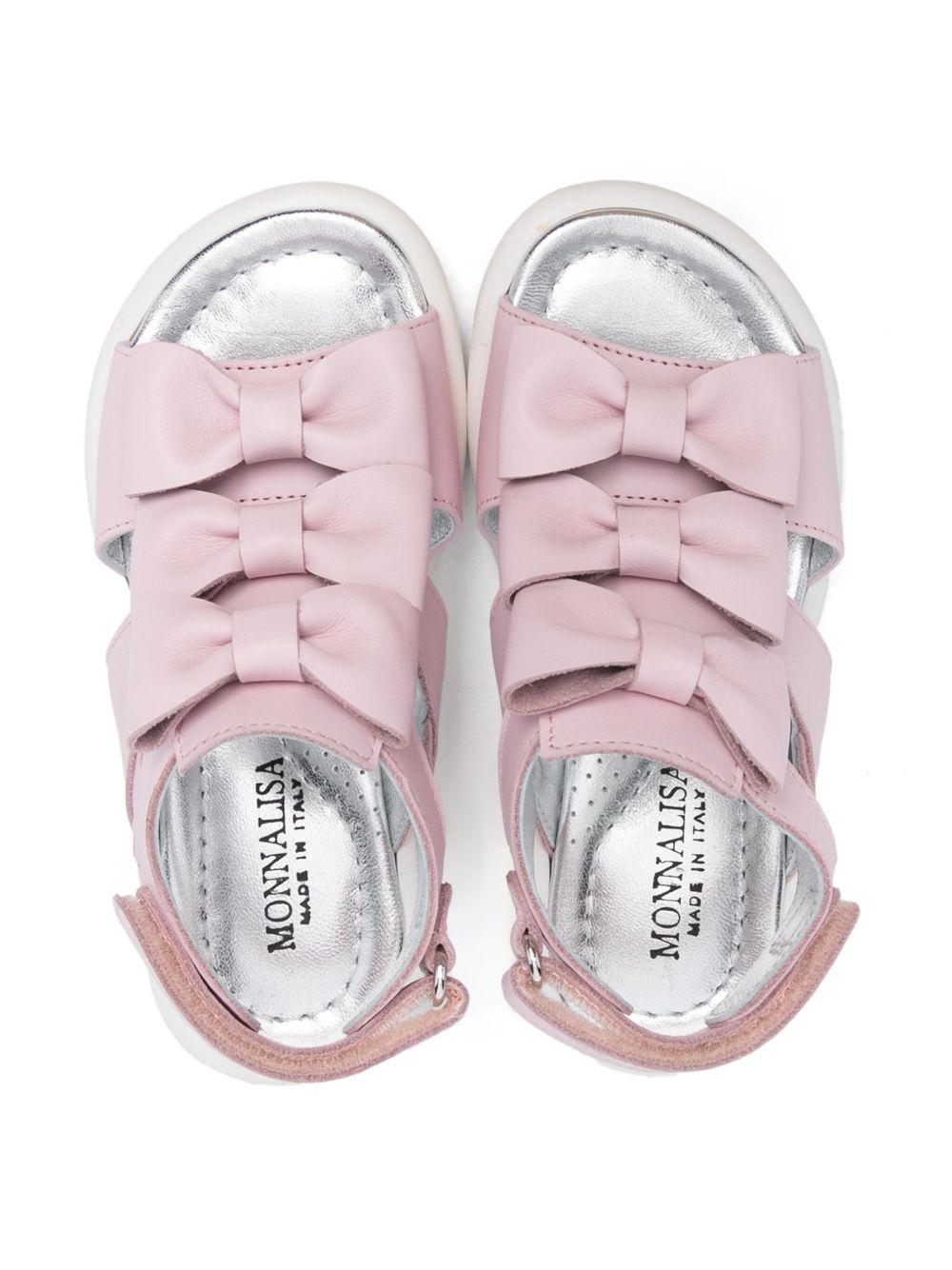 Sandalo rosa triplo fiocchetto 83E0155743 0090 MONNALISA KIDS 