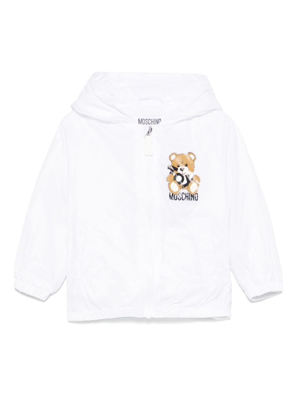 Giubbino bianco teddy toy petto neonato MUS02WL3A69 10101 MOSCHINO KIDS 