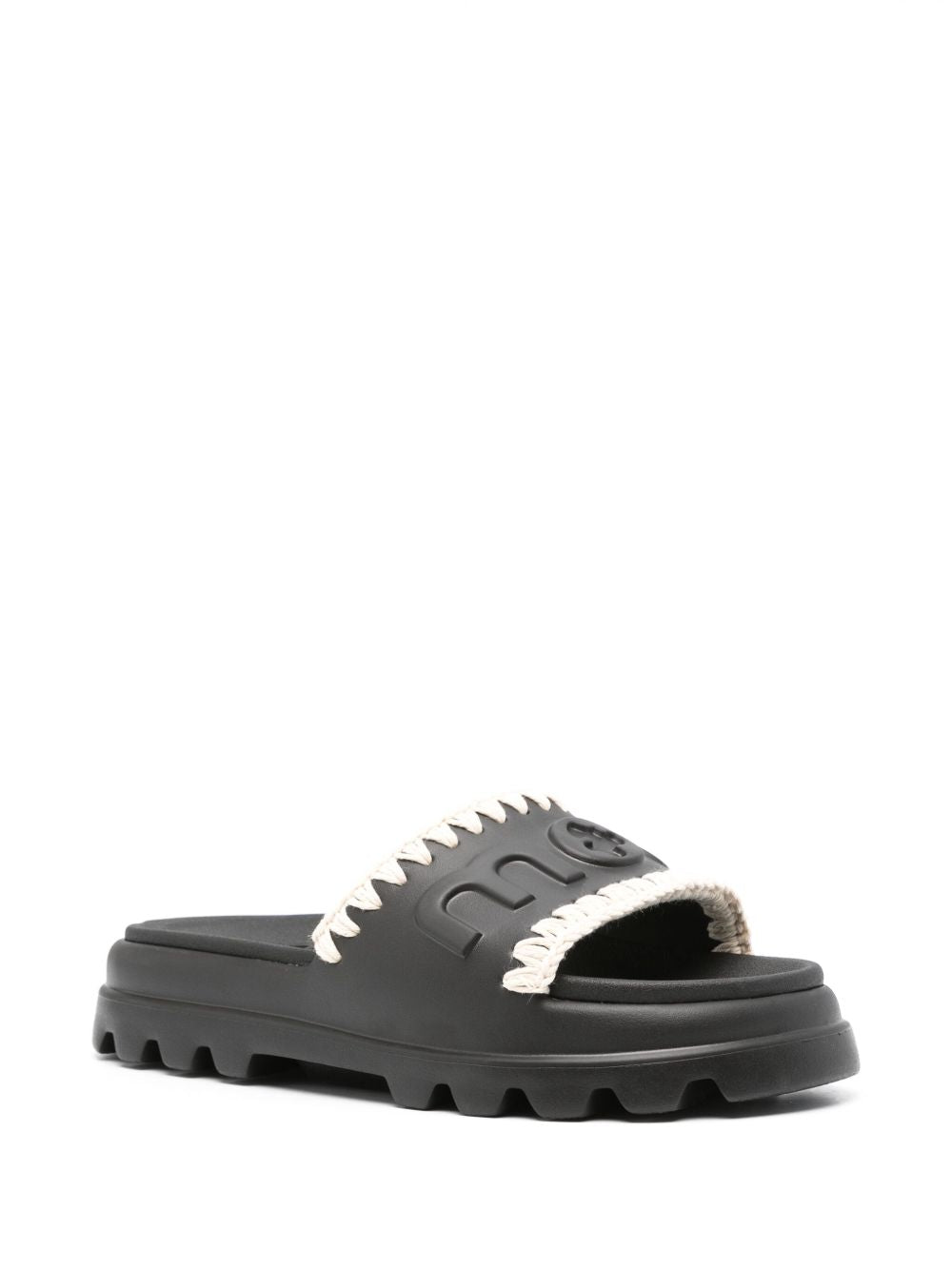 Eva one-piece slide nero<BR/> MUSW661000N BKW MOU 