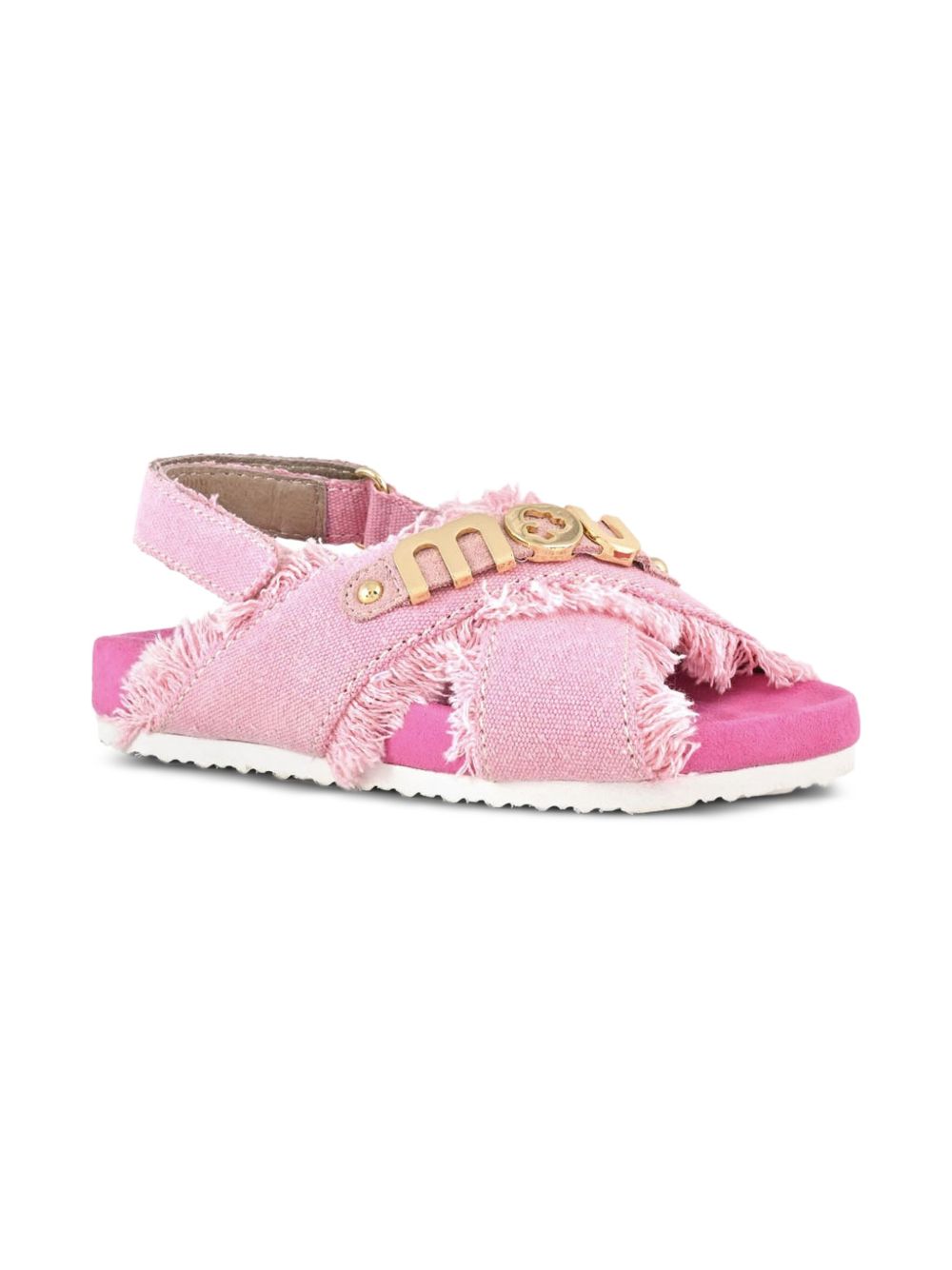 Bio sandal kid recycled canvas rosa MUSK631002K RWF MOU KIDS 