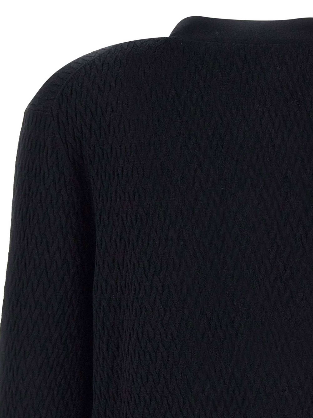 Cardigan nero strutturato A036F300 9000 PAOLO PECORA 